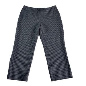 J Jill Ponte Slim Leg Pants Women L Petite Blue Gray Pull On Stretch Career